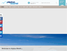 Tablet Screenshot of alpineworld.com.au